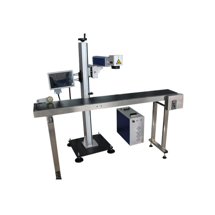 3w 5w 10w UV Online High Speed ​​Flying Laser Marking Gravering Maskin