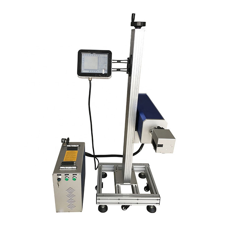 CO2 Flying Laser Marking Machine For Plast